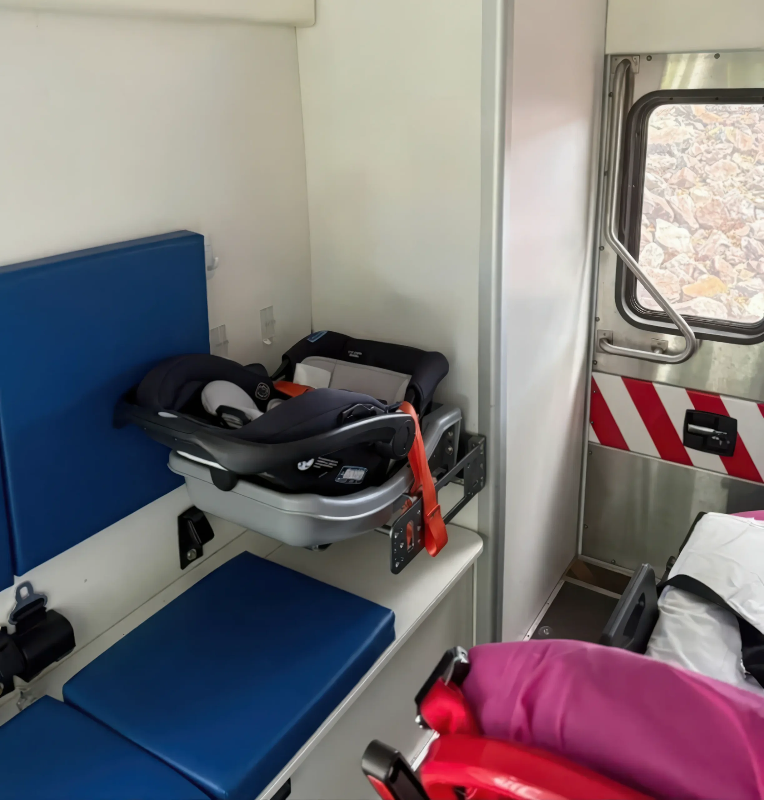 Safe-Dock EMS installed in ambulance