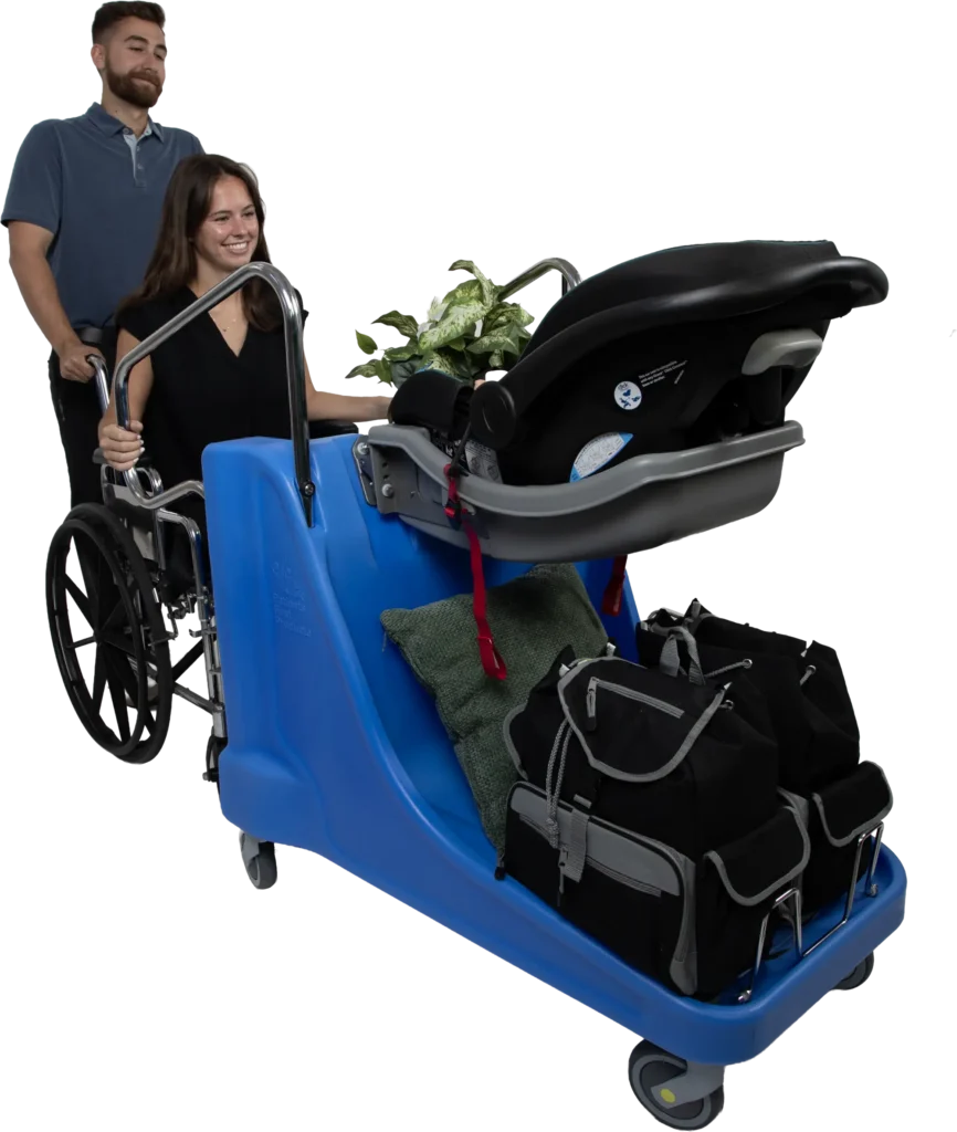 newborn discharge cart