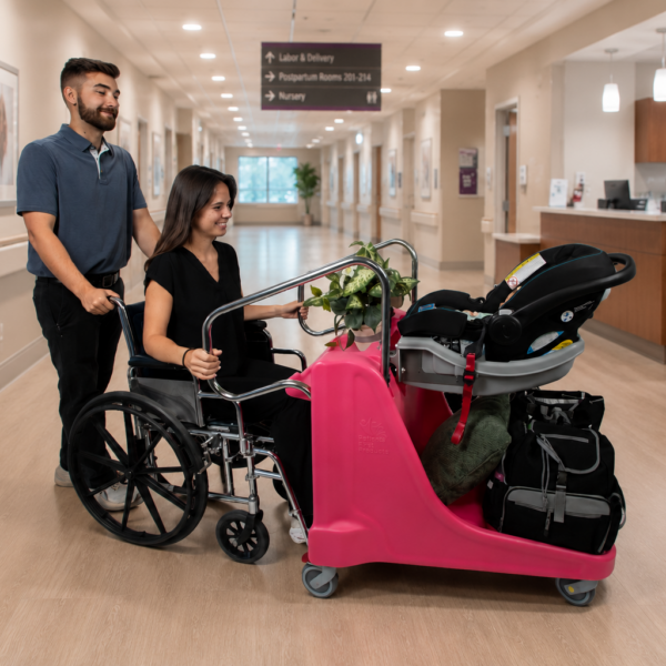 Stork Infant Discharge Cart for newborn discharge